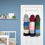 Over Door Hat Organizer Hanging Baseball Hat Organizer Storage with 40 Hooks Design Over The Door Hat Rack Good Hangers Rod H
