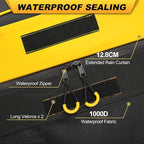 Sailnovo Rooftop Cargo Carrier 20 Cubic, Waterproof Car Roof Bag Soft-Shell Carriers Top Luggage Storage with Slip Mat, 6 Door Hooks & Heavy-Duty PVC for All Vehicle Roof with/Without Rack Cross Bar