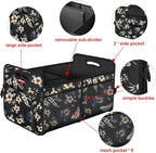 Femuar Car Trunk Organizer,Car Storage Organizer with 72L Large Capacity Waterproof Collapsible and 11 Pockets,Trunk Organizer for Car