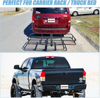 CZC AUTO Hitch Cargo Carrier Bag, 20 cu. ft Waterproof/Rainproof/Weatherproof Cargo Traveling Bag for Car Truck SUV Vans' Hitch Trays and Hitch Baskets, Safe Steady Durable Soft (Blue)