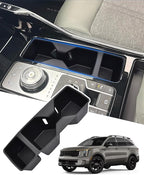 Cup Holder Inserts for 2021-2025 2026 KIA Sorento Accessories, Non-Slip TPE Center Console Protector Organizer to Prevent Spills & Scratches for Sorento Interior Accessories