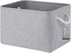 Large Storage Baskets- 15x11x10 inch Storage Bins for Shelves and Closet Organizing, Foldable Fabric Bin for Home Organizatio