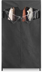 Whitmor 36-inch Clothes Closet - Double Door Portable Closet - Store Seasonal Clothing - Black Fabric Cover