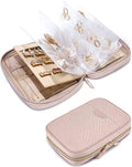 BAGSMART Large Jewelry Travel Organizer Case for Home Jewelry Organizer Storage Ring Binder Jewelry Bags Clear Jewelry Rolls 