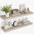 36 Inch Floating Shelves, 3D Textured Wood Grain, 36"x9.25"x1.5" Inch Deep Floating Shelves for Wall, Wooden Shelves for Bath