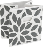 MAX Houser Fabric Storage Bins Cubes Baskets Containers with Dual Plastic Handles for Home Closet Bedroom Drawers Organizers,