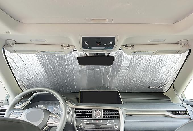 YelloPro Custom Fit Automotive Reflective Front Windshield Sunshade Accessories UV Reflector Sun Protection for 2016 2017 2018 2019 2020 2021 2022 Lexus RX SUV (Not for NX Models)