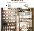 YATINEY 8 Tier Shoe Rack, Large Capacity Shoe Storage Organizer Holds 32 Pairs, Sturdy and Stable, for Entryway, Hallway, Clo