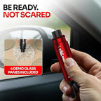 Car Window Breaker Seatbelt Cutter [4 Pack] – Emergency Glass Breaker Tool for Car – 2-in-1 Safety Hammer Life Hammer – Car E