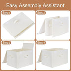 GRANNY SAYS Storage Boxes with Lids, Large Storage Bins with Lids, Decorative Box, Shelves Baskets, Clothes Storage and Organ