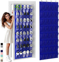Unjumbly Over the Door Shoe Organizer with 40 Large Breathable Mesh Pockets, Space Saving Shoe Holder, Hanging Shoe Rack for 