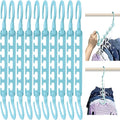 Wonder Hanger Max 10-Pack Space Saving Hangers, Reinforced Hooks Swivels 360°, Cascading Hanger, Teens, College Dorms, Kids &