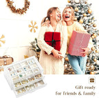 ProCase Earring Holder Organizer Jewelry Box with 3 Drawers, Acrylic Clear Earring Case with Adjustable Velvet Trays for Wome