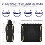 Skechers Memory Foam Car Seat Covers, Air Cool Mesh Thick Seat Covers, Car Seat Full Sets Airbag Compatible, Automotive Comfo
