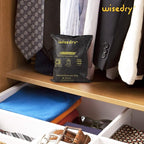 wisedry 4 x 500 Grams [4.4 lbs] Rechargeable Silica Gel Car Dehumidifier, Microwave Fast Reactivated Desiccant Packets Large