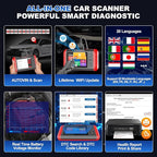 KINGBOLEN OBD2 Scanner S800 Car Scanner, OBD2 Diagnostic Scan Tool with 15 Reset, Oil Brake Throttle Service, Engine ABS SRS