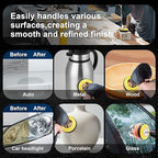 308 Pieces 3 Inch Sanding Discs, GOH DODD Wet Dry Sandpaper with Interface Pad and Backer Plate 1/4" 1/8" Shank, 60-10000 Gri