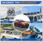 220lbs Roof Rack Cross Bars Compatible with Toyota Highlander 2014-2019 XLE Limited&SE&LE Plus&LE Accessories Aluminum Crossbars Black Lockable Rooftop Luggage Carrier Bike Basket