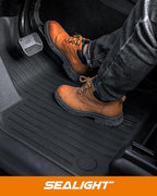 SEALIGHT Tesla Model Y Floor Mats 5 Seat 2021-2024, All Weather Custom Fit Floor Liners, 1st & 2nd Row Full Coverage, 3D Scanning Design, Non-Slip TPE Material, Waterproof & Stain-Resistant