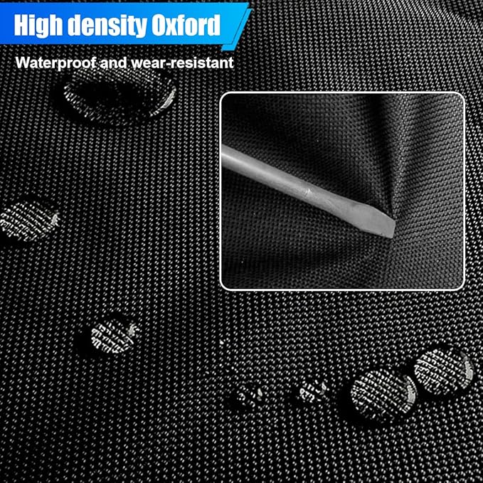 Car Trunk Organizer, Waterproof 600D Oxford Cloth Backseat Car Organizer, Large-capacity Collapsible Multi Compartment