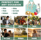 VENO 2 Pack Small Cooler Bag, Insulated Grocery Bags, Collapsible Cooler, Reusable Shopping Bags for Groceries, Water Resistant, Zippered, 2.5 Gallon (Evergreen, 2 Pack)