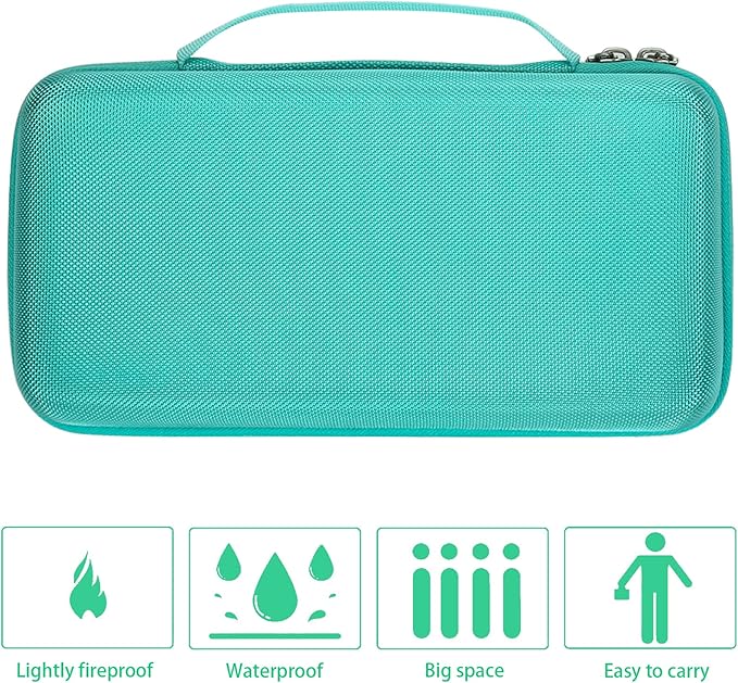 khanka Hard Travel Case Replacement for Halo Bolt 58830/57720 / Air 58830 / ACDC Max 55500 mWh Portable Emergency Power Kit, Portable Phone Laptop Charger, Case Only (Teal)