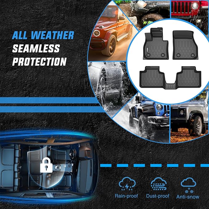 Nilight Floor Mats for 2025 2026 Mini Countryman (Not for SE/Electric Models) All Weather Custom Fit Heavy Duty Floor Liners