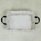 LANGYASHAN Rectangular Storage Bin Collapse Canvas Fabric Cartoon Storage Basket with Handles for Organizing Home Kitchen Boy