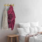 Brushed Gold Wall Mounted Coat Rack – 12 Inch Stainless Steel Rail with 4 Double Coat Hooks for Entryway, Bathroom, Bedroom, 