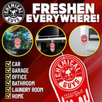 Chemical Guys Hanging Air Freshener, Fresh Cherry Scent 12 Pack, Great for Cars, Trucks, SUVs, RVs, Home, Garage, Workspace, 