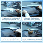 AceOrbit 4 Pcs Extra Large Car Non-Slip Sticky Dashboard Pad 11"x7" Universal PU Sticky Dash Mat for Phones Sunglasses Keys A