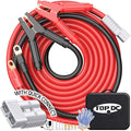 TOPDC 0 Gauge 30 Feet Jumper Cables with Quick Connect Plug for Car, SUV and Trucks Battery, Heavy Duty Automotive Booster Cables for Jump Starting Dead or Weak Batteries with Carry Bag