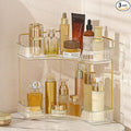 Aveniee Corner Bathroom Counter Organizer, Bathroom Countertop Shelf Makeup Organizer for Vanity Perfume Tray for Corner Stor