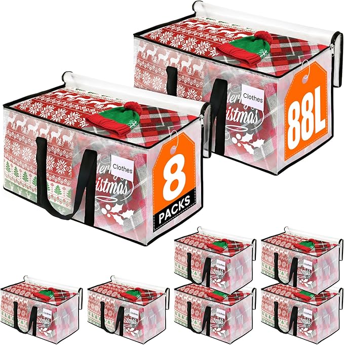 RoomHacks Clear Heavy Duty Extra Large Moving Supplies Storage Bags with Reinforced Handle and Double Zipper, Alternative to 