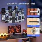 PEGZONE Controller and Headphone Holder Wall Mount, Modular Gaming Pegboard with Accessories, Controller Stand for Xbox PS5 P