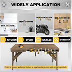 ELEAD 9-Piece 12" Magnetic Tool Holder Storage Organizer - Wall Mount Rack Garage Organization Power Magnet Hanger Workbench 