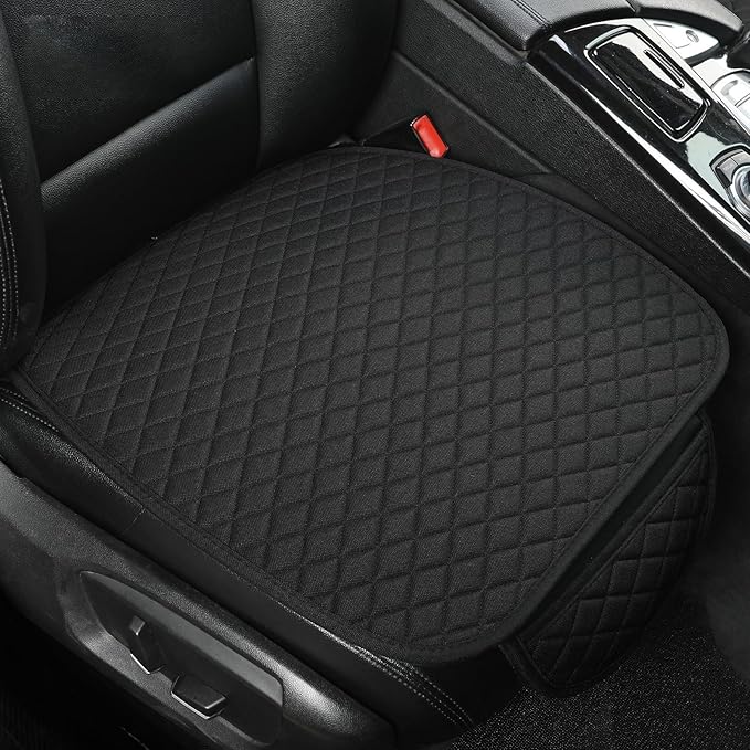 West Llama Linen Car Seat Covers,Bottom Seat Covers for Cars Include 1 Piece Front Driver Seat Pad Mat Universal Fits 90% Veh
