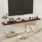 Fun Memories 66 Inch Fireplace Mantel Shelf with Invisible Bracket, 8 Inch Deep Floating Shelf for Living Room, Kitchen, Farm