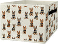 Yorkshire Terrier Gifts Storage Bins & Boxes with Handles, Dog Foldable Basket for Organizing Dog Lovers Owners Women, Yorkie