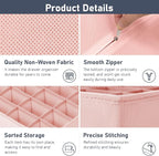 DIMJ Sock Organizer Drawer Organizer - Closet Organization and Storage, Underwear Drawer Organizer for Storing Socks, Handker