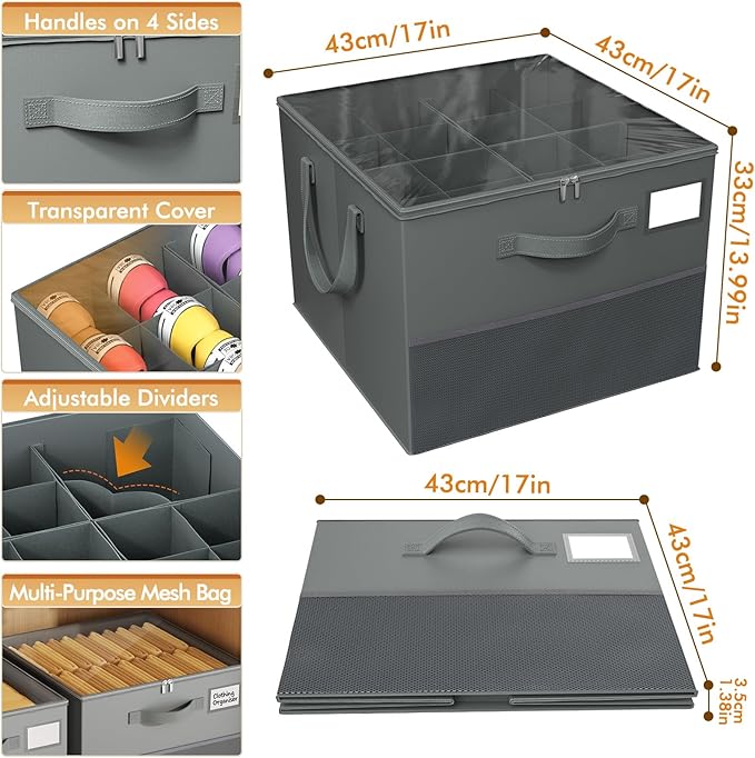 NestOrganix 2 Pack Shoe Organizer for Closet, Large Shoe Box Storage Containers, Foldable Shoe Storage Organizer Box Bin with