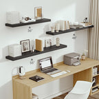 Vivelove 10" Deep Floating Shelves for Wall, 55in Long Shelf for Bathroom, Living Room, Kitchen, Farmhouse, Shelves for Room 