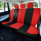 FH Group Car Seat Covers Full Set Cloth - Universal Fit, Automotive, Low Back Front, Airbag Compatible, Split Bench Rear Wash