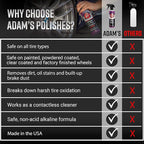 Adam's Polishes Wheel & Tire Cleaner 16oz - Professional All in One Car Wash Wheel Well Cleaning Spray for Car Detailing | Sa