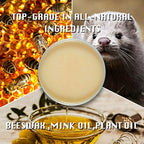 SALTY FISH All-Natural Leather Conditioner and Cleaner,Made with Mink Oil Beeswax,Protect Soften Waterproof Leather Furniture