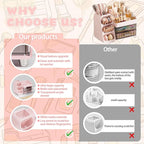 Large Capacity Makeup Organizer Countertop with Makeup Brush Holder for Vanity, Thickened Material, Bathroom Countertop Organ