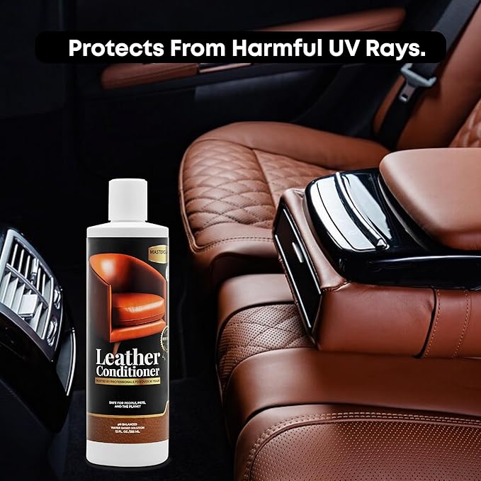 MASTERGUARD Leather Conditioner – Water-Based, Non-Toxic Formula for Furniture, Car Seats, Boots, Jackets & Purses – Conditio