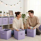 GRANNY SAYS Cube Storage Bins, 11 Inch Cube Storage Organizer, Fabric Collapsible Storage Bins, Durable Storage Cubes for She