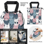 Car Trash Bag Large Hanging Can for Back of Seat, Cute Waterproof Car Garbage Bag for Vehicle, Travelling, Outdoor Colorful Cartoon Cats