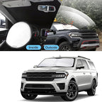 TINGLU Sun Shade for Ford Expedition SUV 2018-2024 2025 Accessories Windshield Sun Shade Window Shade UV Rays Protection Sun Visor Cover with Steering Wheel Sunshade Storage Bag